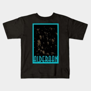 Alderaan Travel Poster Kids T-Shirt